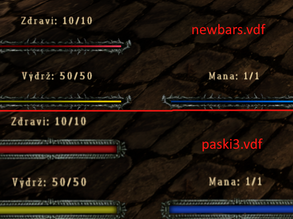 Gothic 2: New Balance  - Na disk přidány nové 2 pluginy pro změnu ukazatelů zdraví, staminy a many