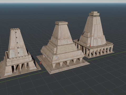 Synové Jharkendaru - Modely budov