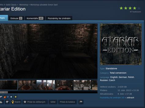 Na Steam přidáno dalších 6 modů v češtině
