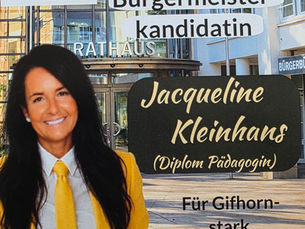 Jacqueline Kleinhans Bürgerliste „Zukunft–Zuversicht–Zusammenhalt" Bürgermeisterkandidatin· Stadt Gifhorn