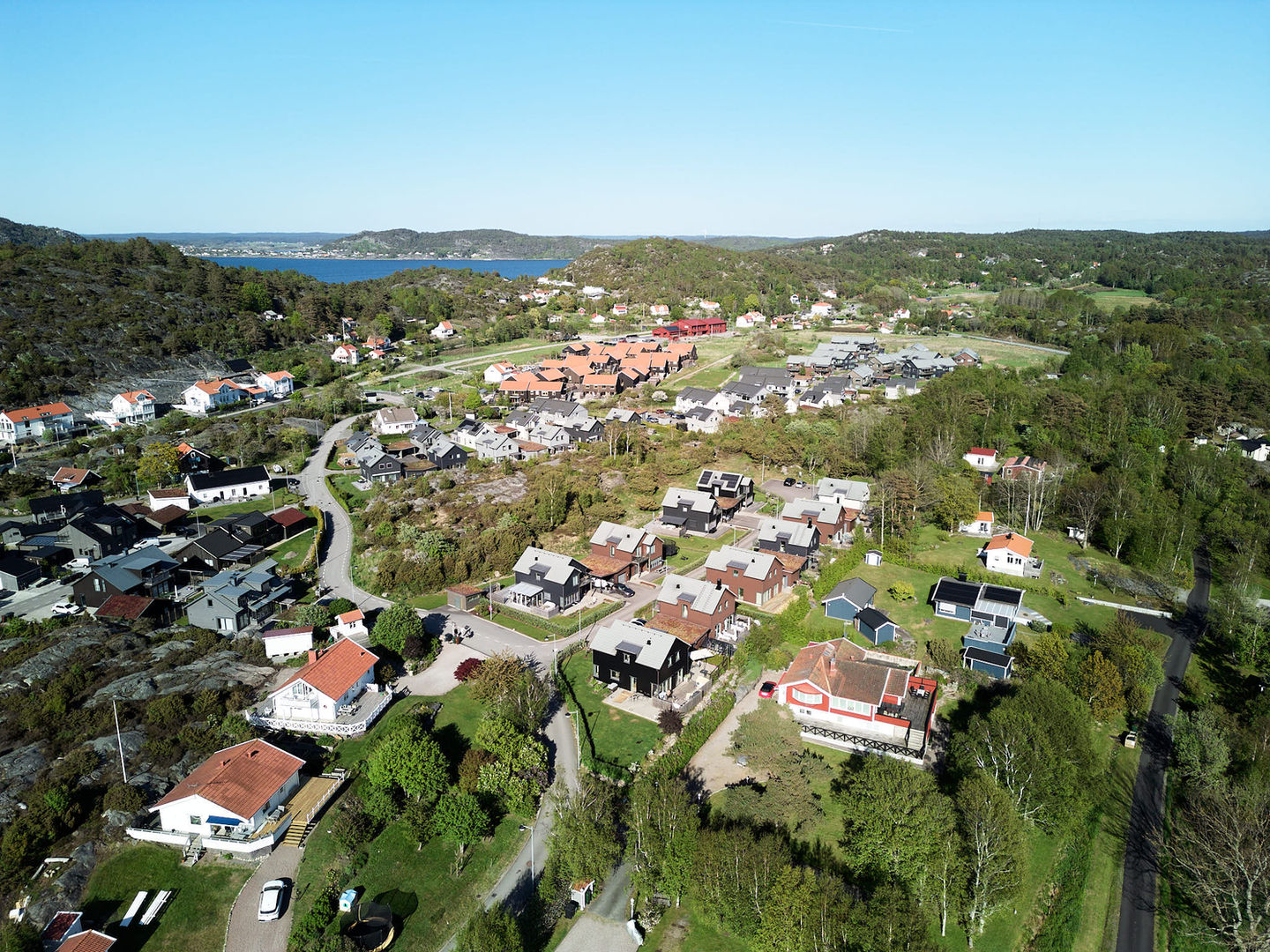 Luftbild: Nybyggda hus 
