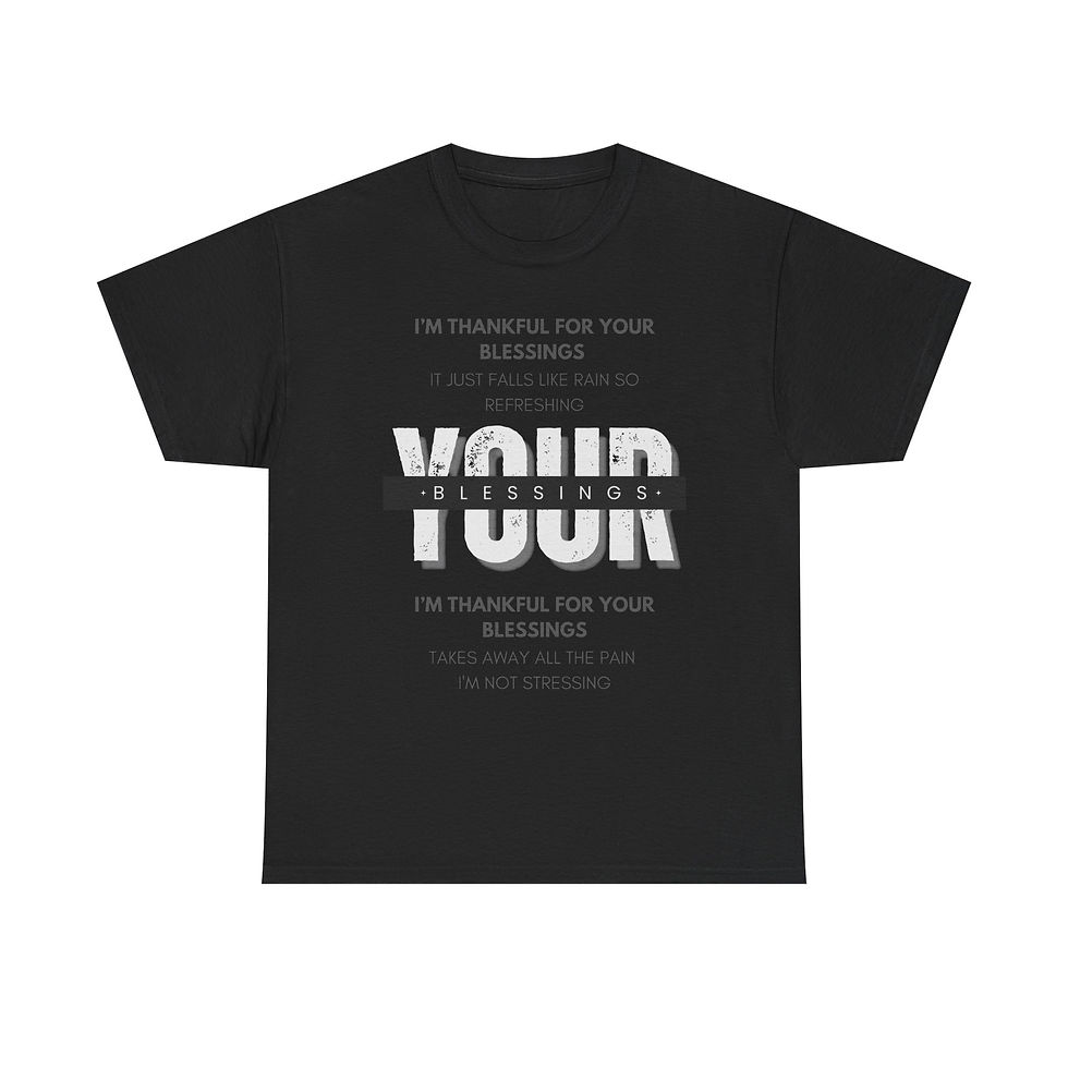 Your Blessing "Lyric" Heavy Cotton Tee