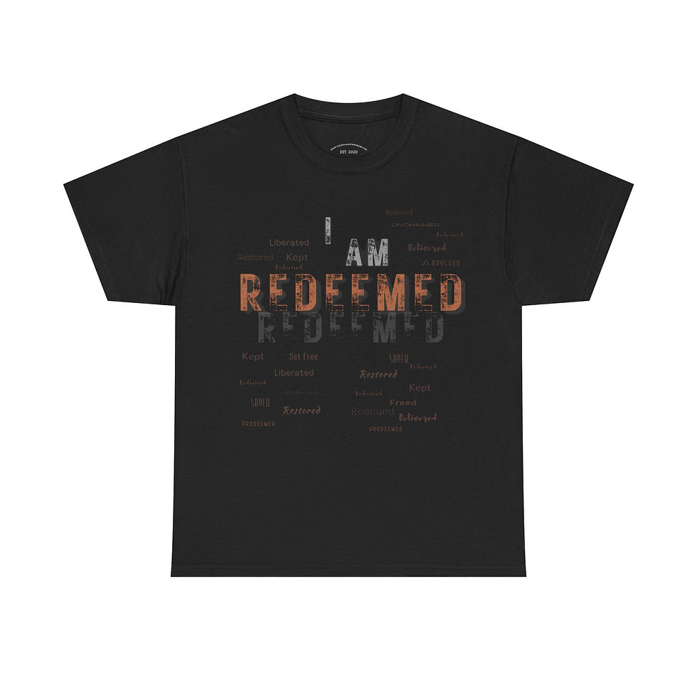 Black Redeemed Unisex Short Sleeve Tee
