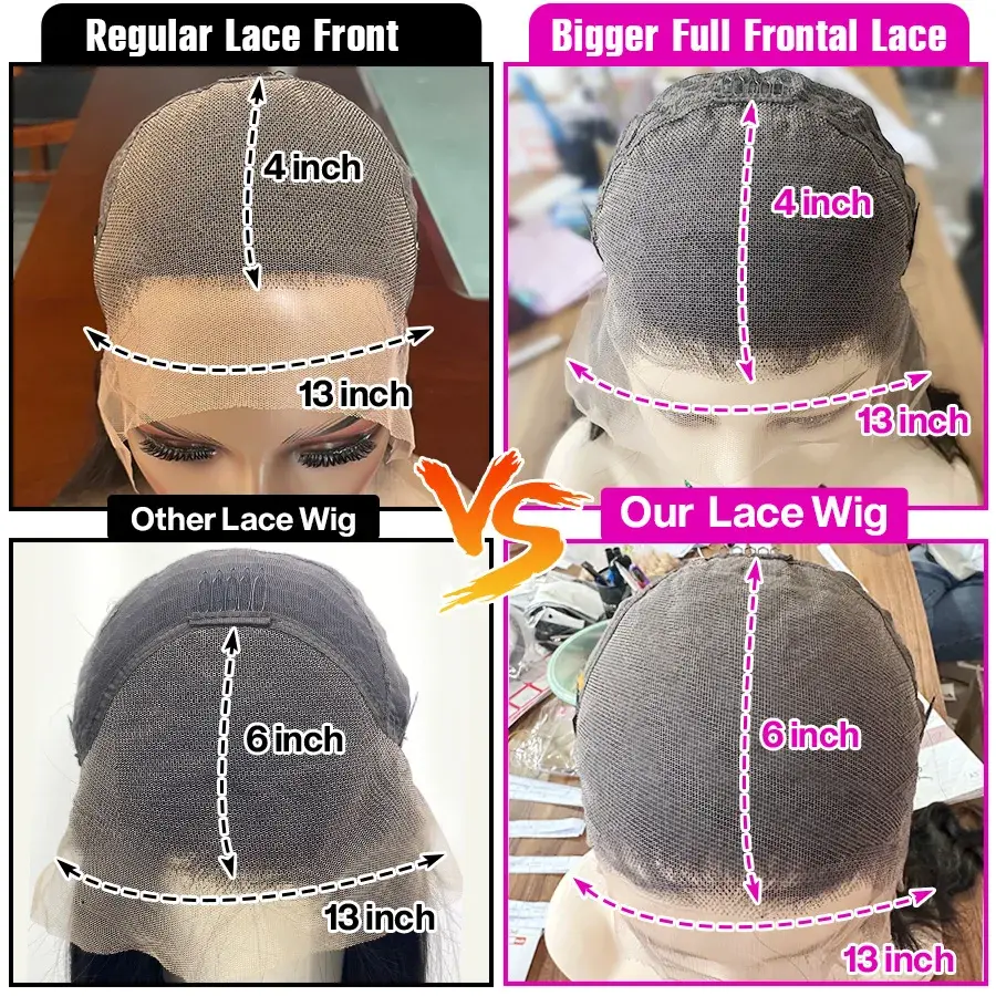 Thumbnail: Princess Hair 13x6 HD Transparent Lace Front Human Hair Wigs for Women