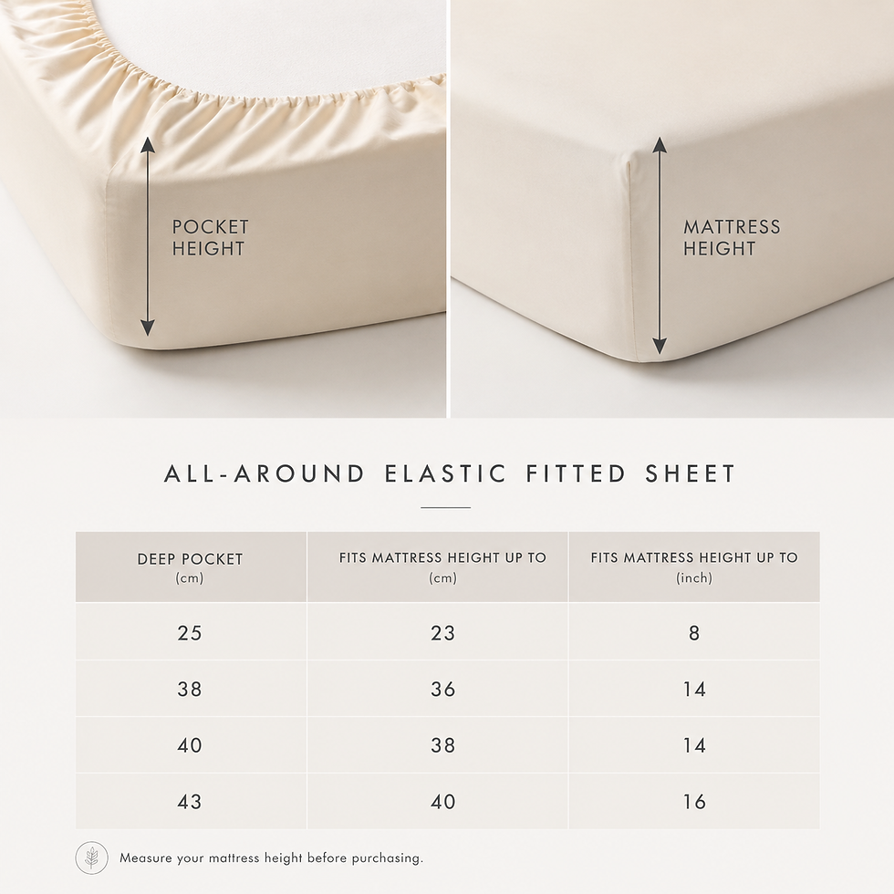 Thumbnail: AKEMI Cotton Twill Adore Fitted Sheet Set | 100% Cotton 850TC