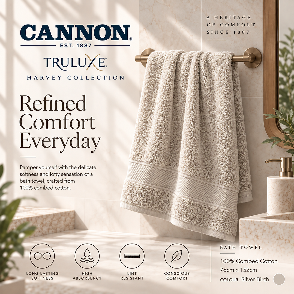 Thumbnail: CANNON TRULUXE Harvey Combed K Bath Towel 76cm x 152cm