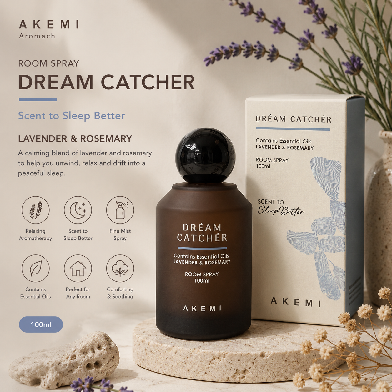 Akemi Aromach Room Spray 100ml