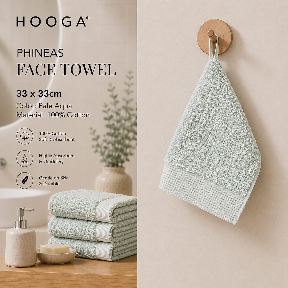 Thumbnail: HOOGA PHINEAS Face Towel 33x33cm