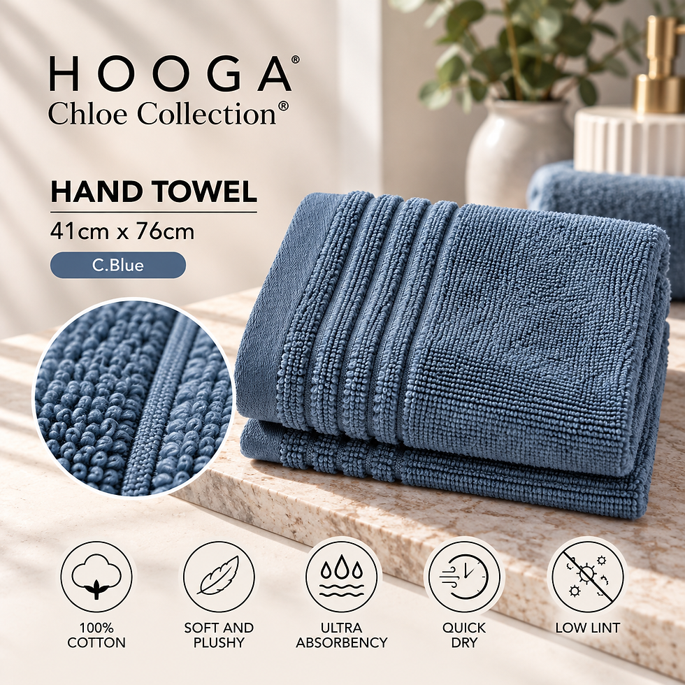 Thumbnail: HOOGA CHLOE Hand Towel 41cm x 76cm
