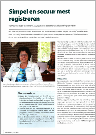 Loonbedrijf Kuunders in vakblad "Grondig"