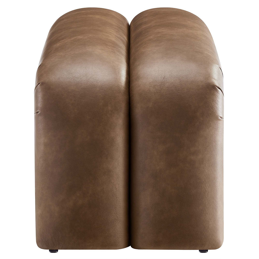 Miniatura: Dax 50.5" Vegan Leather Upholstered Accent Bench in Brown