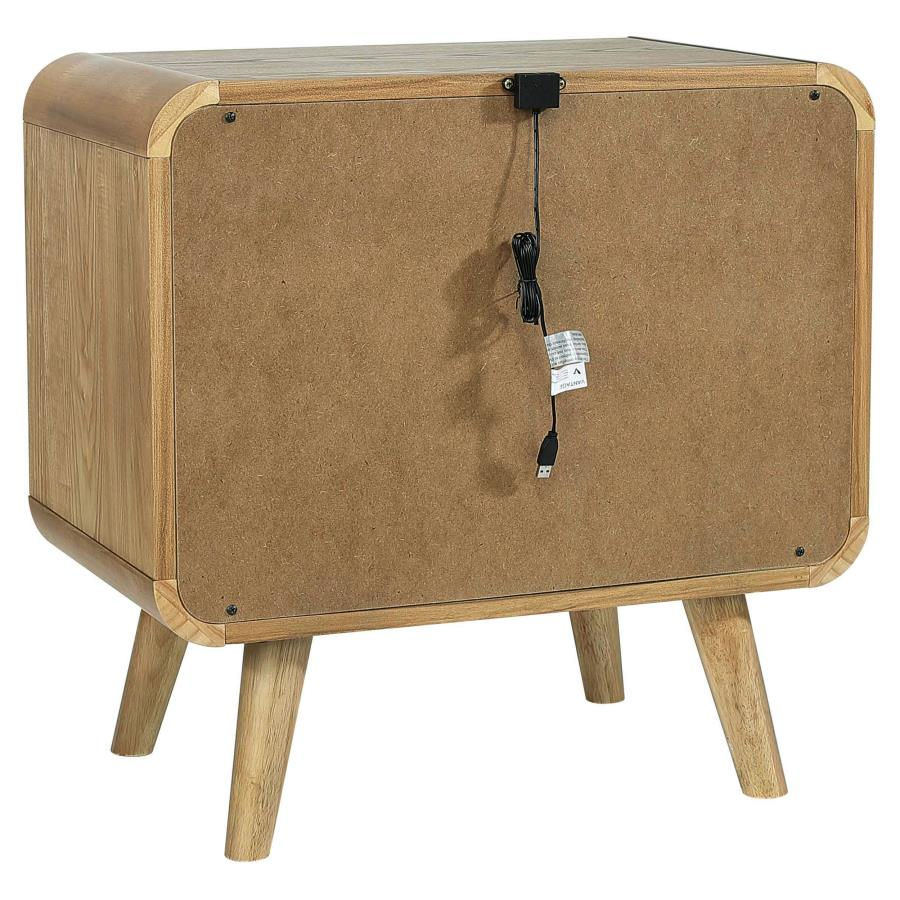 Thumbnail: Queen Bed + 2 Nightstands Set | Mid-Century Modern