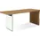 Thumbnail: One Live-Edge White Oak and Glass Console Table in Bisque