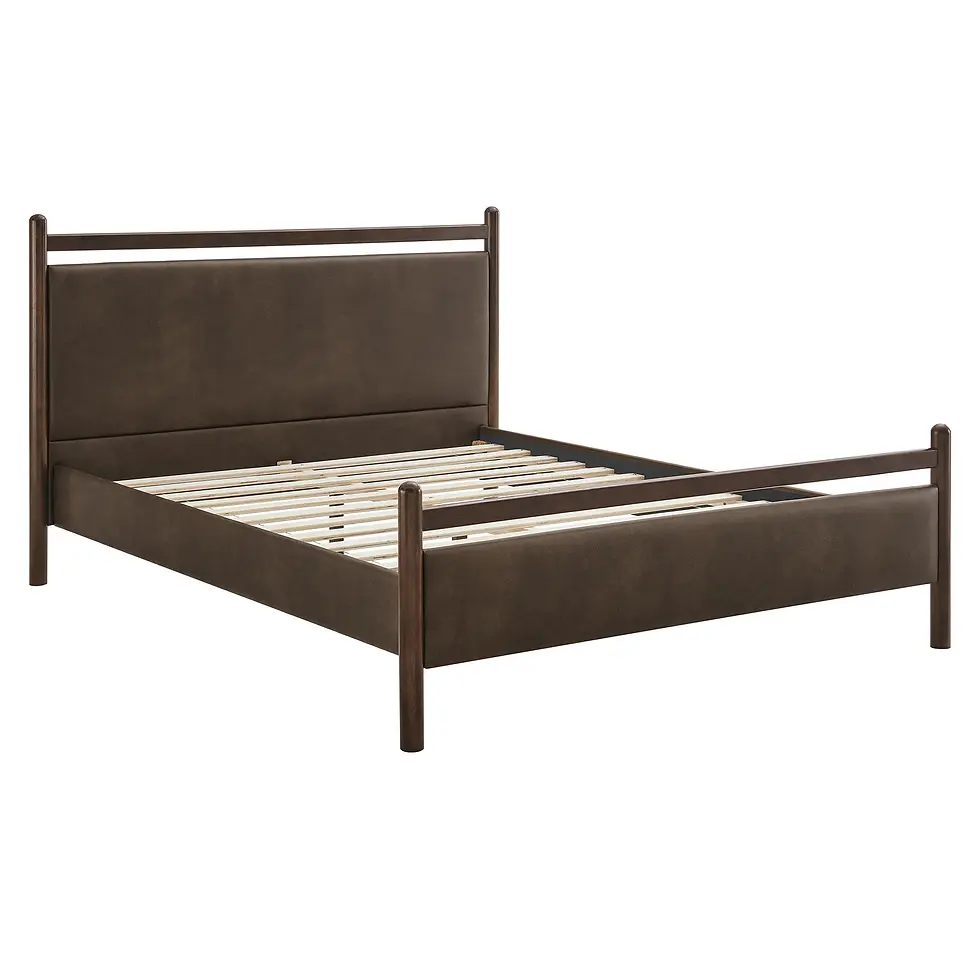 Thumbnail: Ginny Vegan Leather Platform Bed Frame