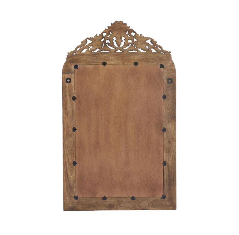 Thumbnail: Gold Floral Carved Wall Mirror
