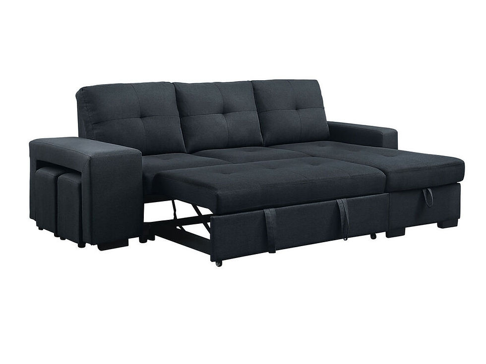 Miniatura: Lucas 97" Sleeper Sectional Sofa with Reversible Storage Chaise