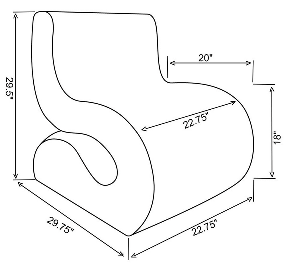 Miniatura: Ronea Boucle Upholstered Armless Curved Chair Cream