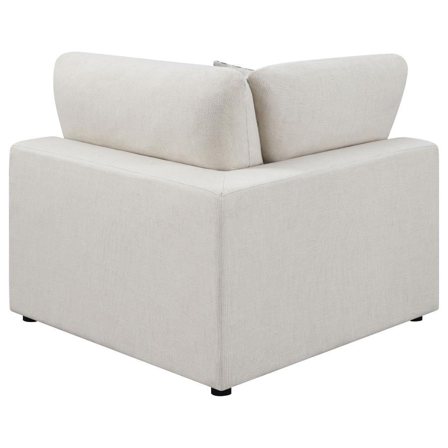 Thumbnail: Serene 4-piece Upholstered Modular Sectional Sofa Beige