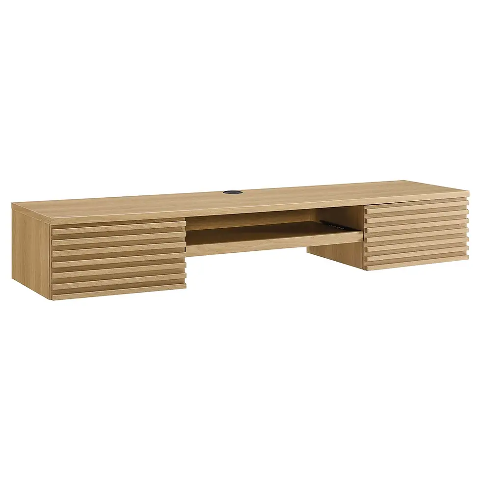 Thumbnail: Render Wall Mount Wood Office Desk
