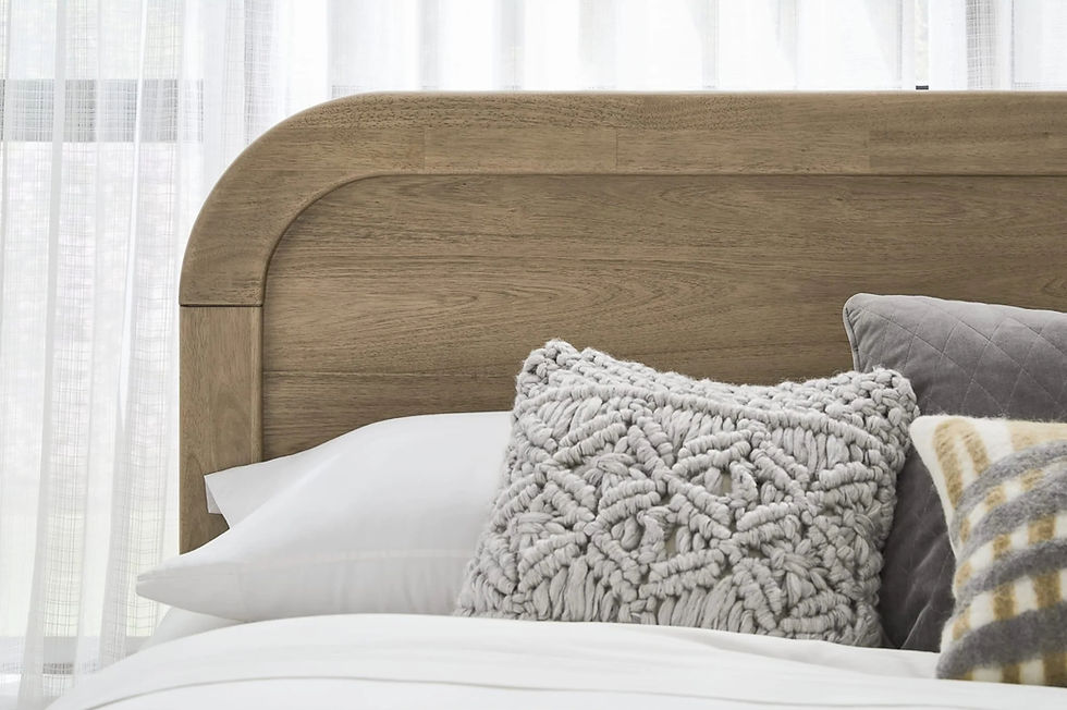 Thumbnail: Kione Acacia Wood Platform Bed in Lioness