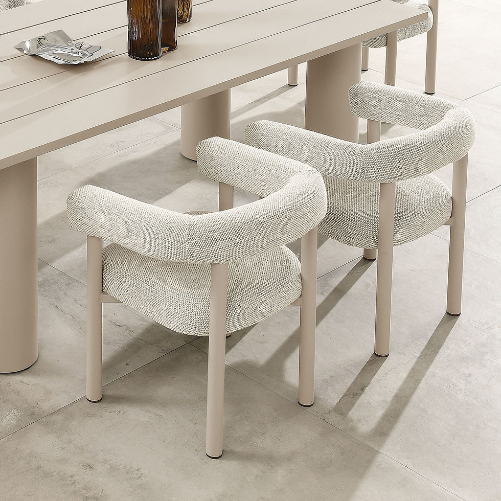 Miniatura: Nautica Outdoor Patio Aluminum Dining Armchairs Set of 2