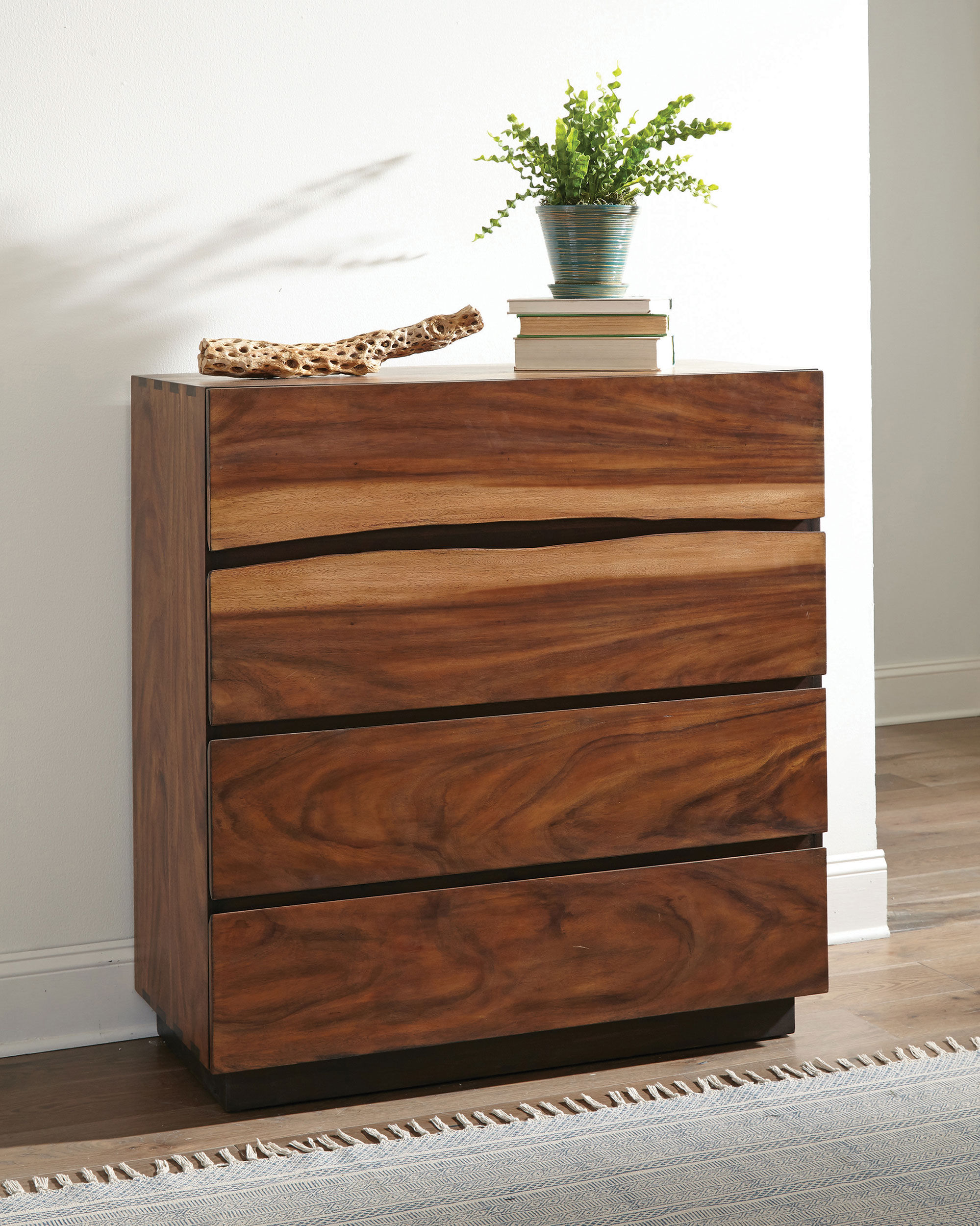 Winslow 4-Drawer Bedroom Chest – Smokey Walnut