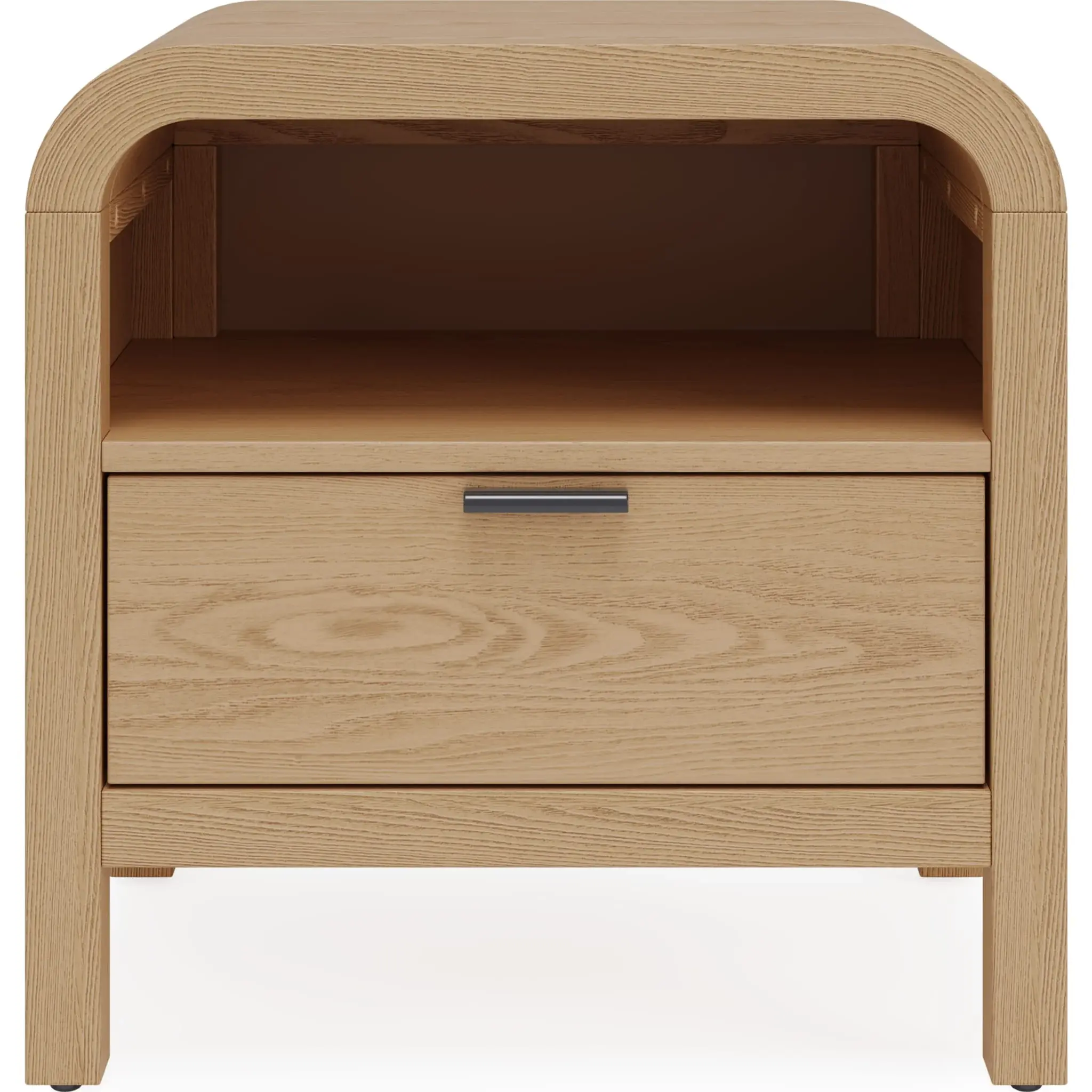 Drake 1-Drawer Nightstand with USB – Timber