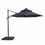 Thumbnail: 10' Round Umbrella, LED Light, Navy + Base