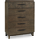 Thumbnail: Broderick Five-Drawer Chest  in Wild Oats Brown