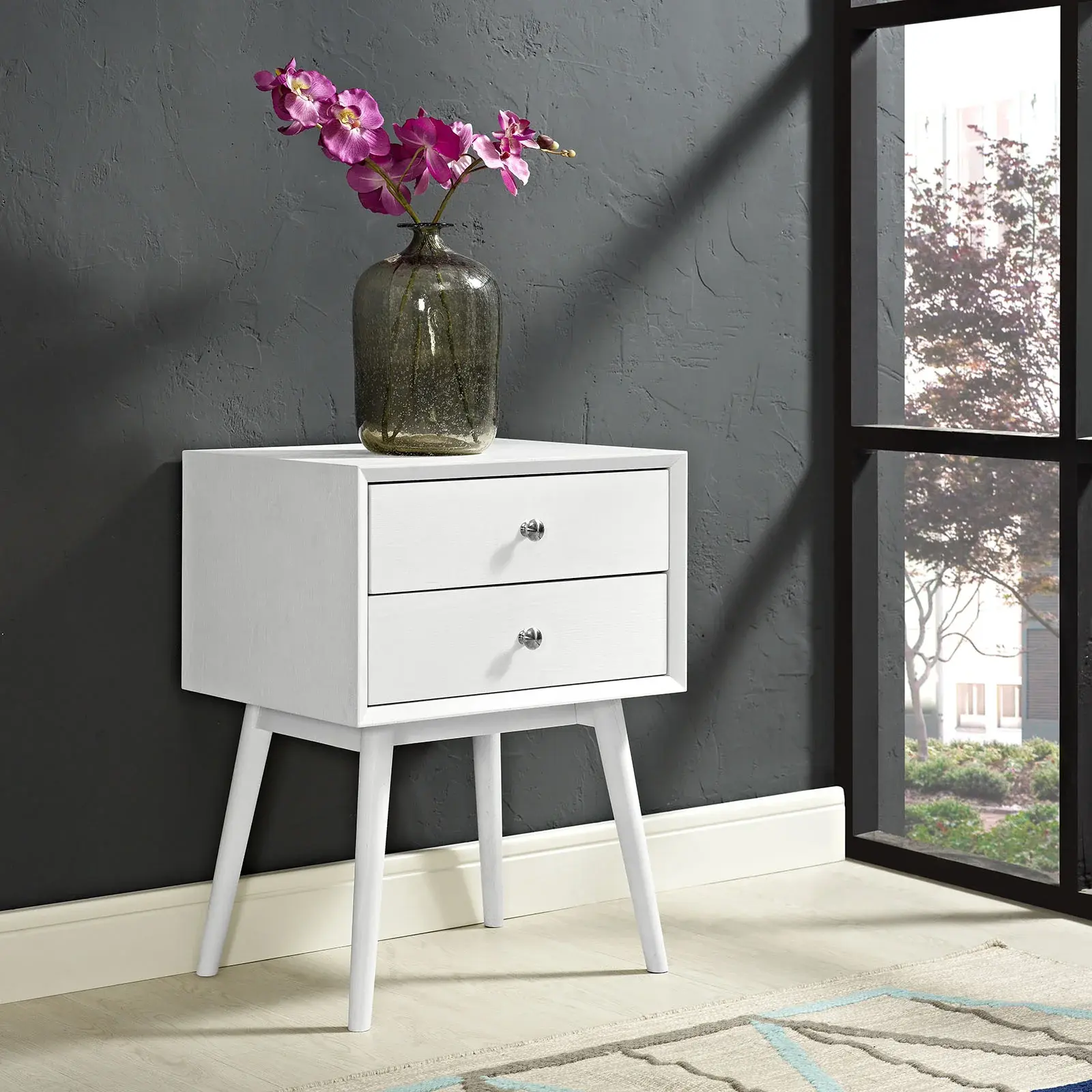 Dispatch Nightstand in White