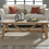 Miniatura: Harby Reclaimed Wood Rectangular Coffee Table in Rustic Tawny