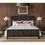 Thumbnail: Dorsey Wooden Panel Bed — Basalt Grey (Queen)
