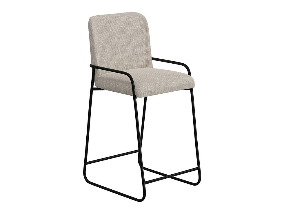 Miniatura: Wooden Frame & Metal Base, Barstool 30"
