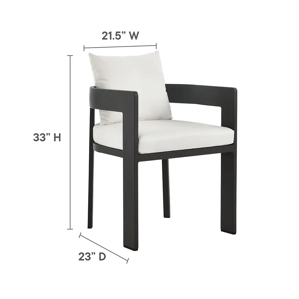 Thumbnail: Tahoe 9-Piece Outdoor Patio Aluminum Dining Set