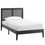 Miniatura: Sirocco Rattan and Wood Twin Platform Bed in Black