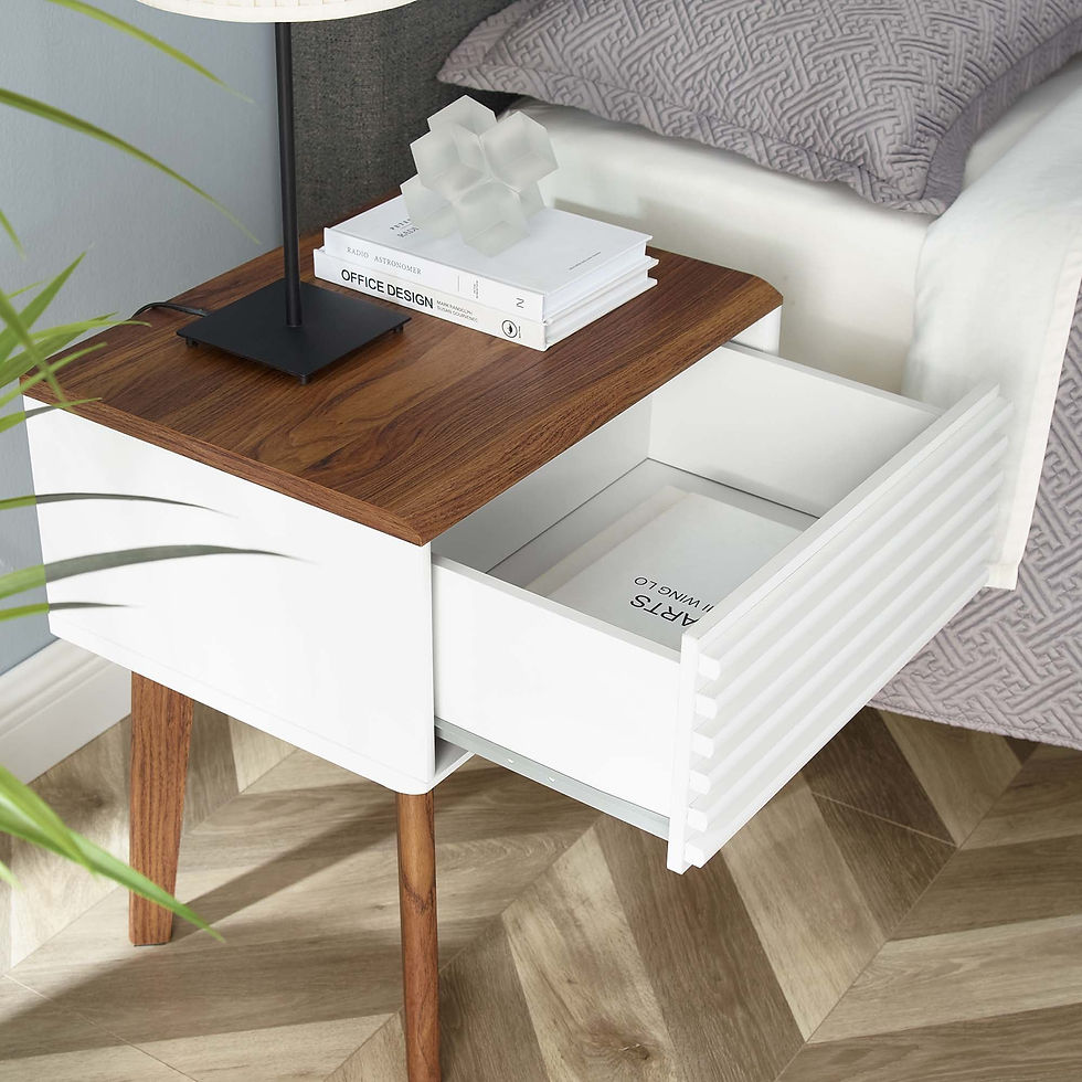 Miniatura: Render Mid-Century Modern End Table Nightstand