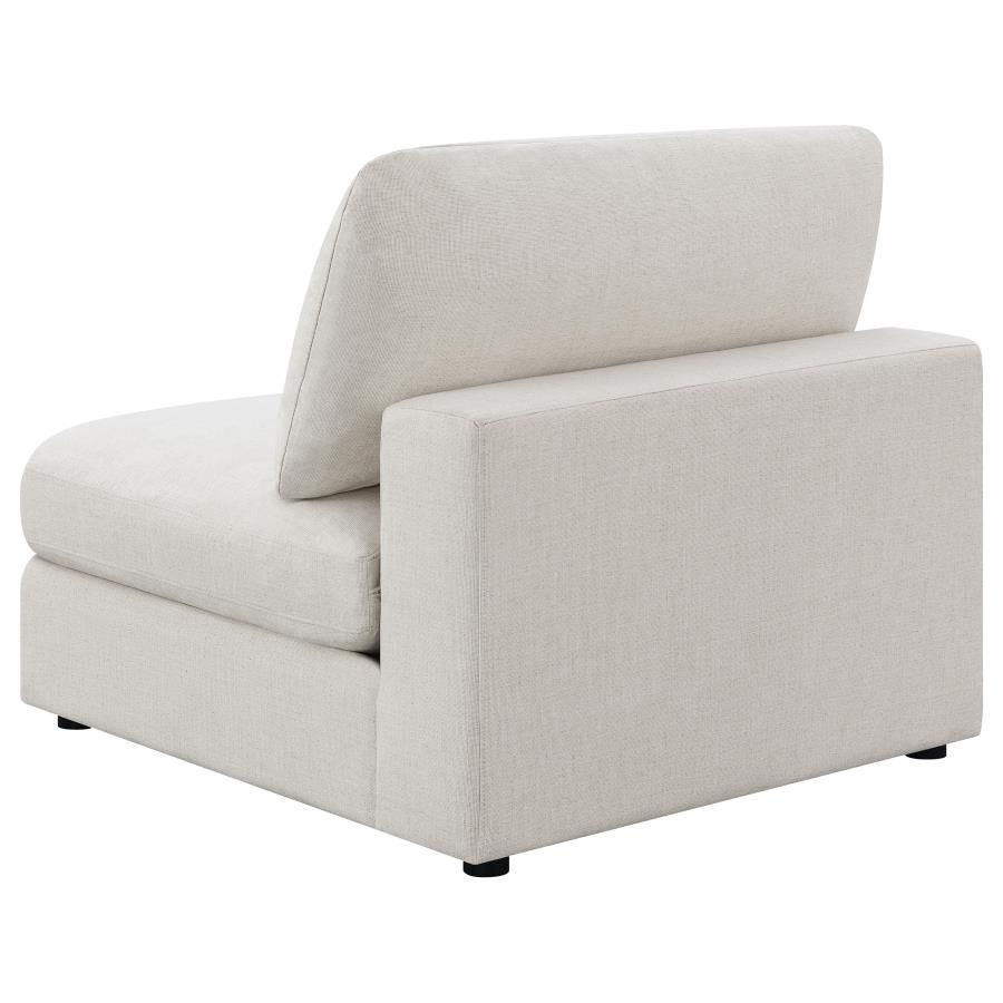 Thumbnail: Serene 4-piece Upholstered Modular Sectional Sofa Beige