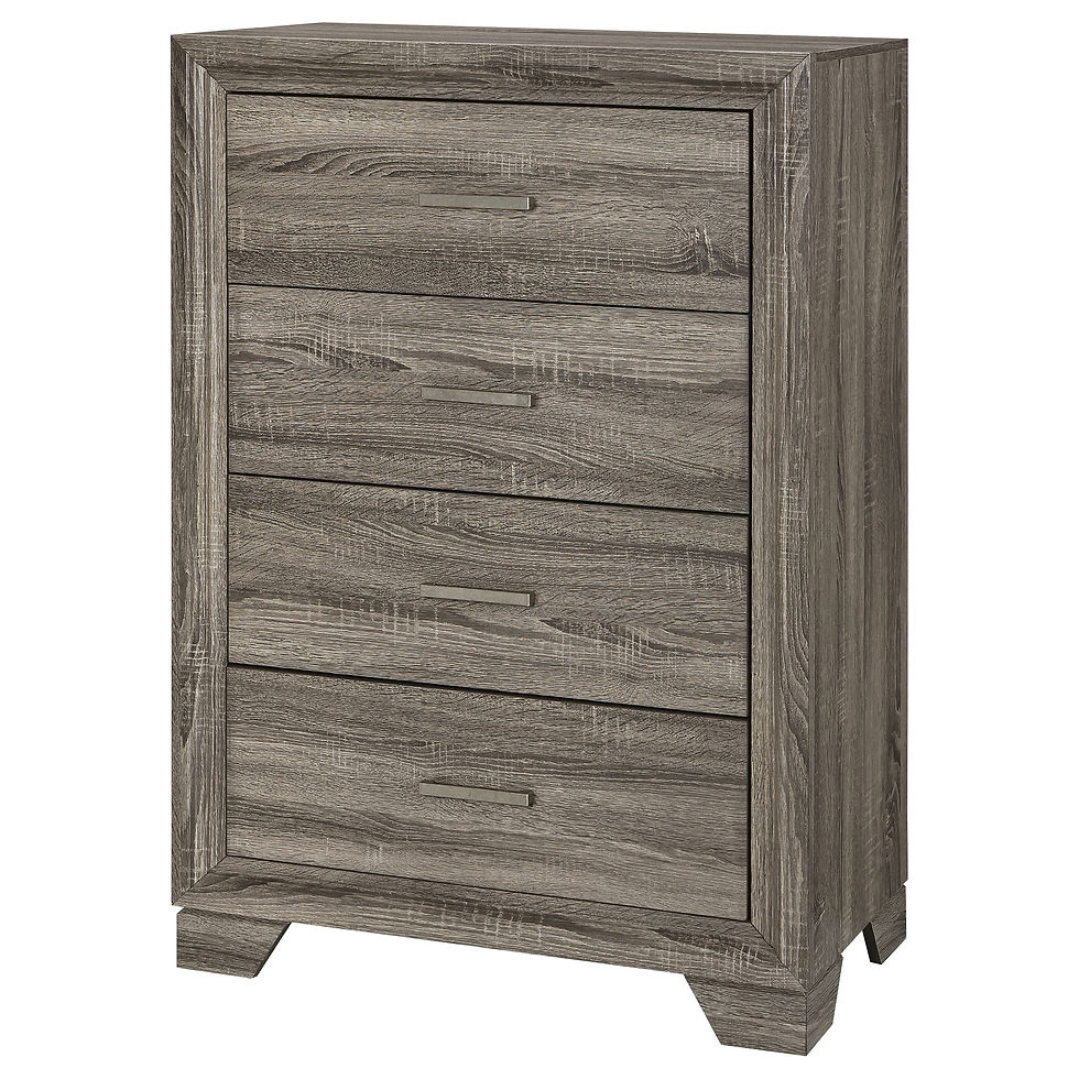 Thumbnail: Wright 4-Drawer Chest – Brown Oak