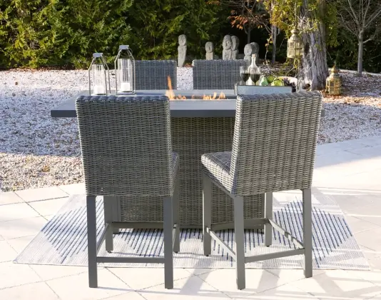 Miniatura: Palazzo Outdoor Counter Height Dining Table with 4 Barstools