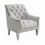 Thumbnail: Avonlea Velvet Upholstered Sloped Arm Chair – Grey