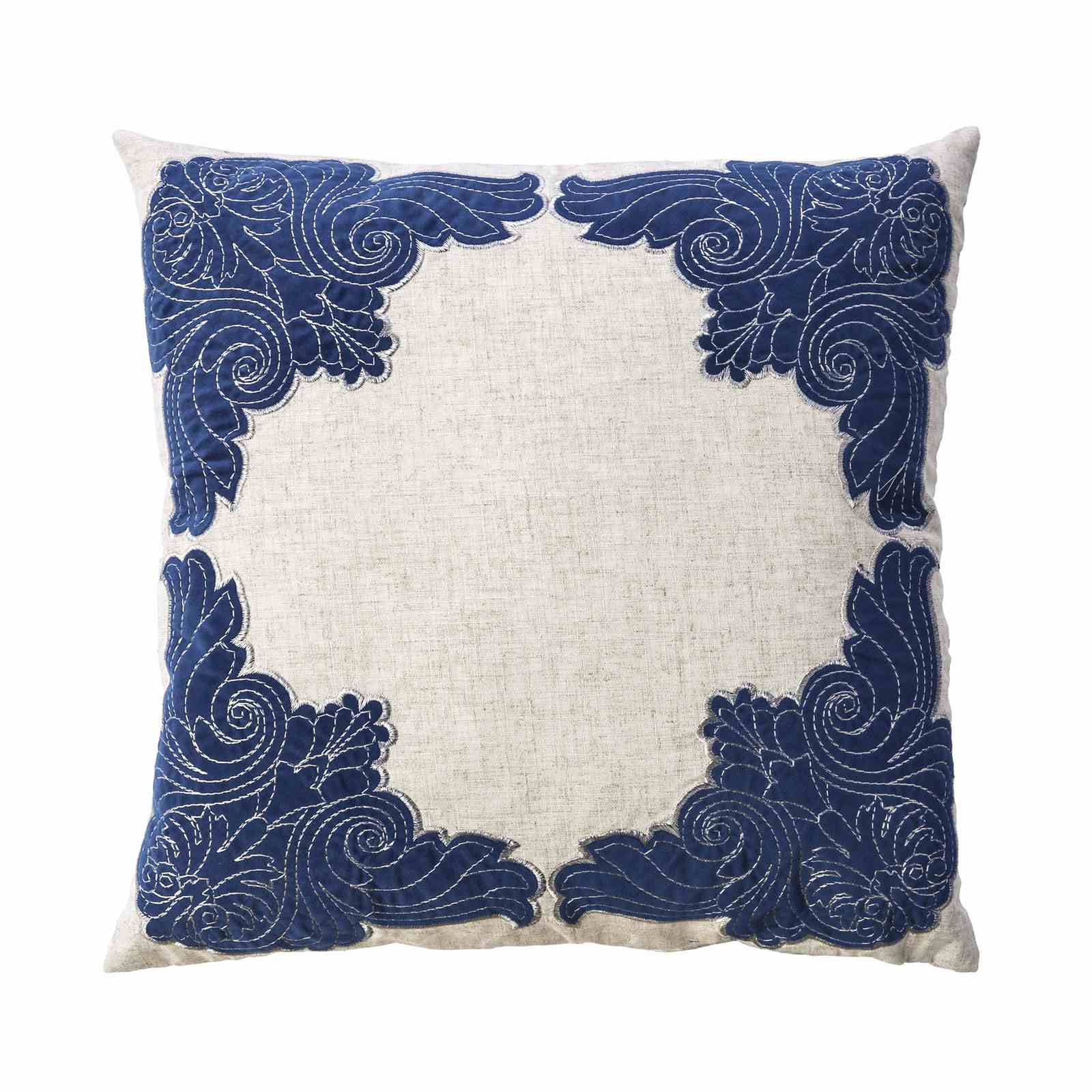 20" X 20" Pillow, Natural & Indigo (2/CTN)