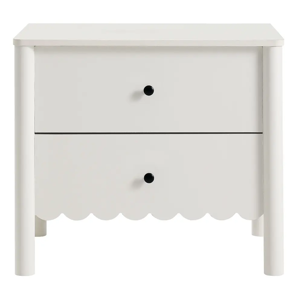 Miniatura: Emmeline Scalloped 2-Drawer Nightstand