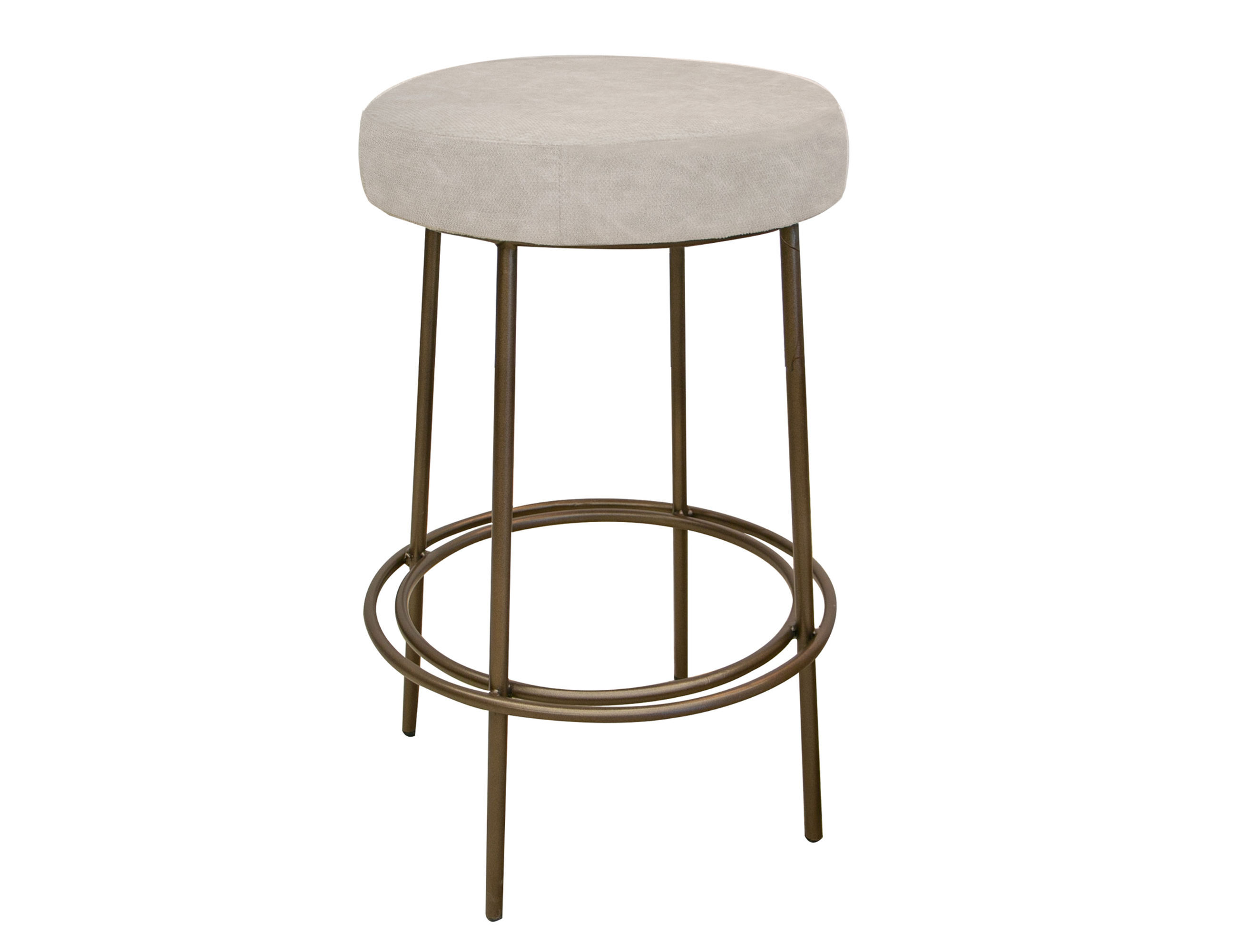 Wooden Frame & Metal Base, 30" Stool