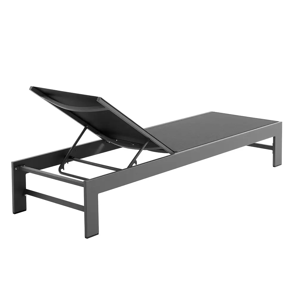 Miniatura: Tahoe Outdoor Patio Mesh and Aluminum Chaise Lounge