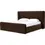 Thumbnail: Bacall Velvet Upholstered Wingback Platform Bed – Full (52"H x 75"W x 87"D)