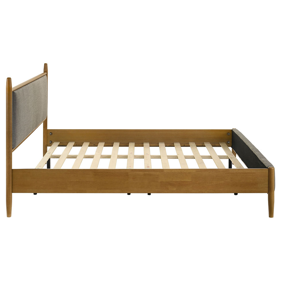 Thumbnail: Mason Panel Platform Bed – Grey & Light Brown