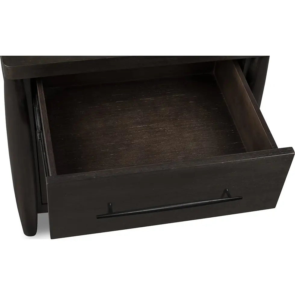 Thumbnail: Koko Two Drawer Nightstand with Cord Management in Minx