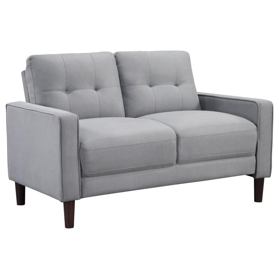 Thumbnail: Bowen 2-piece Upholstered Track Arm Tufted Sofa Set Grey