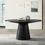 Thumbnail: Jasper Ebony Black 5 Piece 59" Round Dining Table Set