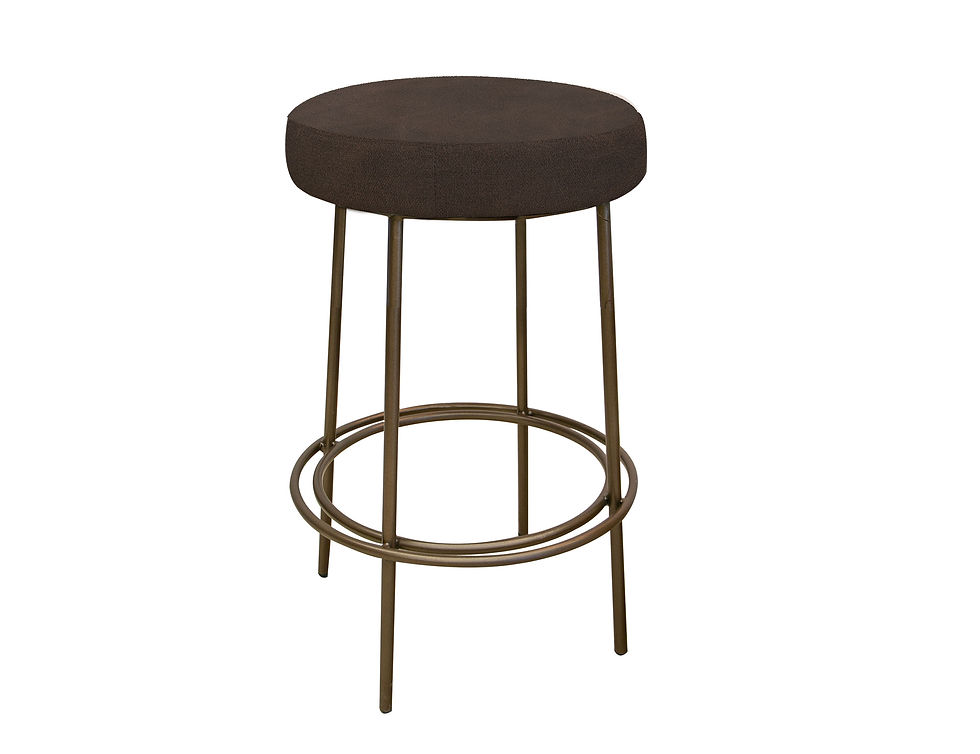 Wooden Frame & Metal Base, 30" Stool
